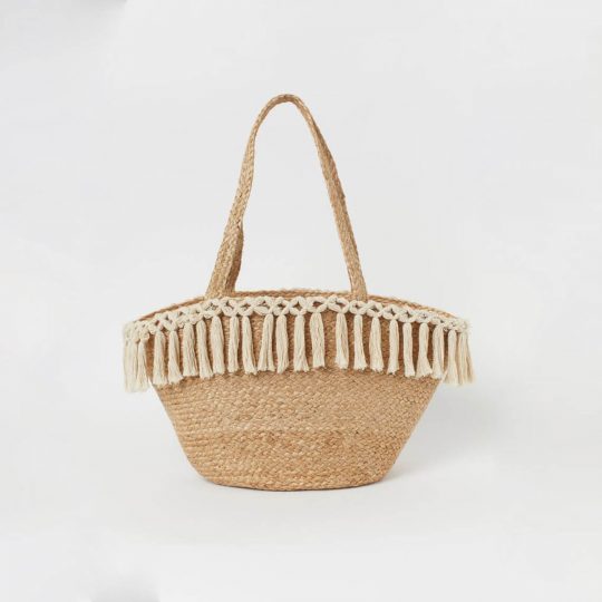 Tasseled Beach Bag